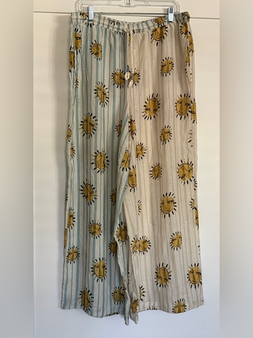 NWT Anthropologie X LouLou Avenue Linen Pants Size Large